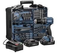 DXPULSE 18V Brushless Combi Drill Kit, 2 x 2Ah Battery & 74pc Accessories | | Drilling, Screwdriving, and Fastening | 75Nm Maximum Torque | Heavy Duty Tools