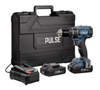 DXPULSE 18V Brushless LCD Display Combi Drill Kit with 2 x 2Ah Batteries | | LCD Display | Drilling/Hammer Drilling & Screwdriving | 75Nm Torque | Wood, Metal & Masonry | 23+1+1 Settings | Multi-Speed