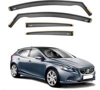 DXQxue Car Wind Deflectors for Volvo V40 mk2 2012-2019, Keep Your Car Ventilated in Rain Reduce Turbulence