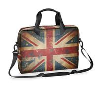 DXTKWL Laptop Bag Rustic Uk England Flag Laptop Case Sleeve Messenger Bags with Shoulder Strap Briefcase for Laptop 13 14 14.5 15.6 16 in