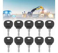 DXUANTING 10 Pcs Construction Machinery Keys Ignition Key Ignition Device Dump Truck Spare Ignition Key for JCB CAT Komatsu 14603 14607 Plant Excavator Dumper Tractor Dozer Roller