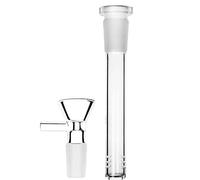 DXUANTING Glass Bong Downstem Diffuser 4.7 Inch Down Stem Downstem 14mm Laboratory Glassware Borosilicate Funnel Water Pipes Accessory Hookah Accessories
