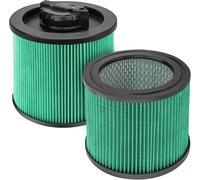 DXVC4003 Replacement HEPA Filters 2 Pack Washable Reusable Cartridge Filter Compatible with DeWalt DXV04T DXV05P DXV05S DXV06G DXV08S 4 Gallon Wet Dry Vac Shop Vacuum Cleaners