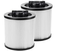DXVC6910 HEPA Cartridge Filter Replacement Fit for DEWALT Wet/Dry Filter Vacuum Cleaners-Regular 6-16 Gallon, Compatible with DeWalt DXV06P DXV09P DXV10P DXV10PL DXV10SA DXV12P DXV14P DXV16P 2pcs