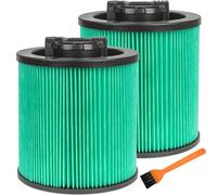 DXVC6914 HEPA High Efficiency Cartridge Filter Fit for Dewalt Regular 6-16 Gallon Wet/Dry Vacuum Cleaners 2PCS