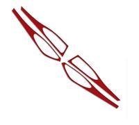 DxxxAB7 Car Decoration Sticker for Alfa Romeo Giulia 2017-2019,Instrument Air Vent Decorative Frame, Steering Wheel Panel Cover Sticker Trim Accessories,A-Red