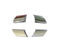 DxxxAB7 Car Decoration Sticker for VW Polo 2004 2005 2006 2007,Instrument Air Vent Decorative Frame, Steering Wheel Panel Cover Sticker Trim Accessories,B-Silver