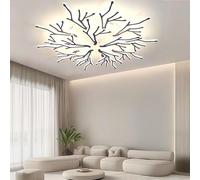 DXYD Led Ceiling Light Dimmable,Black Antler-Shaped Living Room Ceiling Lamp,Acrylic Modern Lighting Fixture with Remote Control,for Living Rooms, Tudy Rooms,and Bedrooms (15 Heads)