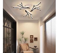 DXYD Led Ceiling Light Dimmable,Black Antler-Shaped Living Room Ceiling Lamp,Acrylic Modern Lighting Fixture with Remote Control,for Living Rooms, Tudy Rooms,and Bedrooms (3 Heads)