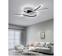 DXYD Modern LED Lights for Bedroom,54W LED Ceiling Light, Black Ceiling Lamp 3000-6000K,Dimmable Ceiling Lighting with Remote Control for Living Room Dining Room Bedroom (Black)