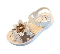 DXYDSC - Soft and comfortable flat sandals for kids, lightweight princess baby sandals, river sandals, White, 20.0 cm