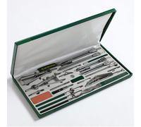 DXYQXL 23 Piece Set Drawing Compass, Math Geometry Tool with Protractor and Lead Refill, Multifunctional Drafting Tool for School, Home, and Office Use