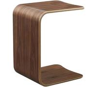 DXYQXL C-Shaped Side Table, Solid Wood End Table, U-Shaped Sofa Laptop Table, Natural Wood Grain, Nordic Style for Living Room and Office