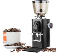 DXYQXL Coffee Grinder, Flat Burr Design, Dual Dosing Modes, 9 Grind Settings, 64mm Burrs, LED Display, 450g Bean Hopper, 1lb Capacity, Suitable for Home and Commercial Use