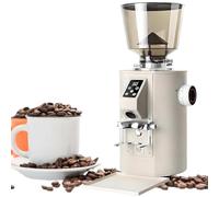 DXYQXL Coffee Grinder, Flat Burr Design, Dual Dosing Modes, 9 Grind Settings, 64mm Burrs, LED Display, 450g Bean Hopper, 1lb Capacity, Suitable for Home and Commercial Use