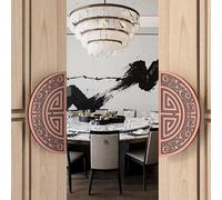 DXYQXL Door Handle - Push Pull Double Sided Hardware for Interior and Exterior Single Glass or Wooden Doors