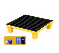 DXYQXL Heavy-Duty Spill Containment Pallet - Modular Leak Platform for Oil Drums, Ideal for Hazardous Liquid Storage and Environmental Safety