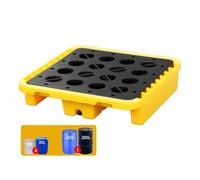 DXYQXL Heavy-Duty Spill Containment Pallet - Modular Leak Platform for Oil Drums, Ideal for Hazardous Liquid Storage and Environmental Safety