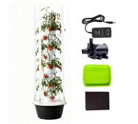 DXYQXL Indoor Vertical Growing System, 9 Layers, 36 Pods, Intelligent Timer, 30L Water Tank, Efficient Vertical Farming for Herbs, Vegetables, Fruits, Tomatoes, Peppers