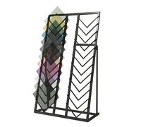 DXYQXL Metal Tile Display Rack - Floor-Standing Retail Stand for Wood, Stone, and Ceramic Tiles - Ideal for Exhibits and Vendor Booths