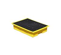 DXYQXL Modular Spill Containment Tray - Heavy-Duty Pallet for Oil, Chemicals & Hazardous Materials Storage - Ideal for Industrial Use in Basement & Garage