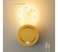 DXYQXL Rechargeable LED Motion Sensor Wall Lights, Wireless Battery Operated Magnetic Sconce, Dimmable for Hallways, Bedrooms, Stairs, Living Room