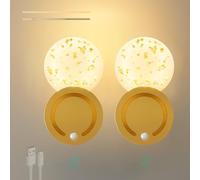 DXYQXL Rechargeable LED Motion Sensor Wall Lights, Wireless Battery Operated Magnetic Sconce, Dimmable for Hallways, Bedrooms, Stairs, Living Room