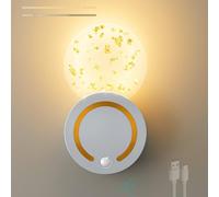 DXYQXL Rechargeable LED Motion Sensor Wall Lights, Wireless Battery Operated Magnetic Sconce, Dimmable for Hallways, Bedrooms, Stairs, Living Room