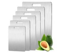 DXYQXL Titanium Cutting Board - Double-Sided Food Grade Cutting Board for Kitchen and Home Cooking - 100% Pure Titanium Material