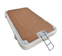 Dxysyldrun 3 * 3m/10 * 10ft,Water Blanket Fishing Platform, Water Yoga Mat, Yacht Boat Floating Fishing Platform Inflatable Floating Platform