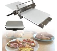Dxysyldrun S,Manual Folding Dough Sheeter, Stainless Steel Dough Press, Manual Puff Pastry Machine, Suitable for Pizza, Bread, Etc.
