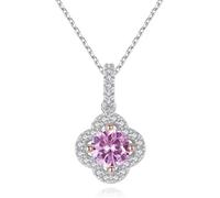 DXZXDJIU 925 Sterling Silver Crystal Pendant Necklace for Women - Elegant Gift Wrapped Jewelry