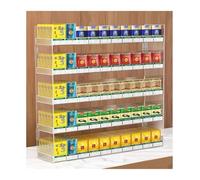 DXZXDJIU Cigarette display rack, Wall Mounted Cigar Organizer Rack Supermarket Retail Cigarette Display Case(61.5x8.2x90cm)