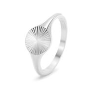 DXZXDJIU Fashionable Sunshine Ring for Women | Simple Commuter Ring | Elegant Jewelry Accessory(Silver,8)