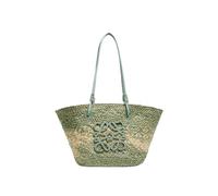 DXZXDJIU Handmade Woven Rattan Beach Bag | Large Capacity Summer Tote | Eco-Friendly Straw Shoulder Bag(Green)