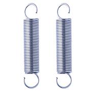 DXZXDJIU Hooked springs,Double hook extension springs, Tension Pullback 2 Pieces,Stainless Steel Small Dual Hook S-Shape Tension Spring hook Expansion(90mm)