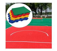 DXZXDJIU Modular Interlocking Floor Tiles, Outdoor Waterproof Weatherproof Outdoor Plastic Rubber Flooring, 25x25cm(Green,7m2/112PCS)