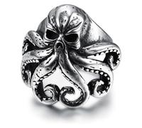 DXZXDJIU Personalized Octopus Ring for Men - Retro Punk Style Statement Ring(14)
