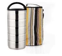 DXZXDJIU Super Large Stainless Steel Insulated Lunch Box - Japanese Style Food Container for School, Office, and Camping(5 Layer)