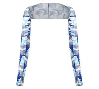 DXZXDJIU Ultra-Thin Ice Silk Arm Sleeves for Sun Protection - Breathable UV Shield Long Gloves for Outdoor Sports - Unisex(B04)