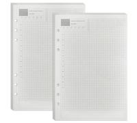 DY.2ten A5 Undated Daily Planner Refills, 6 Hole Punched Planner Inserts, 90 Sheets/180 Pages, 100gsm Thick Binder Inserts Paper, 8.27" × 5.55"