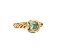 DY Mercer® Stone Ring in 18ct Yellow Gold with Prasiolite, 7mm - Ring Size O