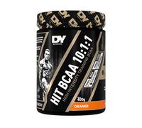 DY Nutrition HIT BCAA 10:1:1 (Orange) with L-Citrulline Malate, Beta Alanine + 12g of Branch Chain Amino Acids 400g Powder, 30 Servings - Optimal Pump & Performance | Non Stim Pre & Intra Workout
