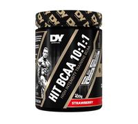 DY Nutrition HIT BCAA 10:1:1 (Strawberry) with L-Citrulline Malate, Beta Alanine + 12g of Branch Chain Amino Acids 400g Powder, 30 Servings - Optimal Pump & Performance | Non Stim Pre & Intra Workout