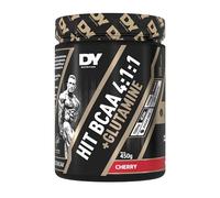 DY Nutrition HIT BCAA Powder 4:1:1 + Glutamine (450g, 30 serv): High-Leucine Amino Acids for Muscle Maintenance & Recovery + L-Glutamine for Digestive Comfort & Intestinal Support - Sugar-Free