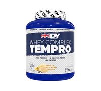 DY Nutrition Whey Complex Tempro | x4 Protein Forms | Whey, Casein, Isolate & Egg Albumin, 23g Premium Protein Powder with Digestive Enzymes for Optimal Absorption, 2.27kg | Vanilla Ice Cream Flavour