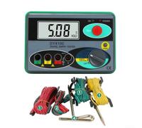 DY4100 Digital Earth Ground Resistance Meter Professional Megohmmeter Testing Device With Large HD Display for Electrical Power Railway Industry