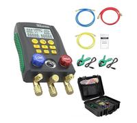 DY517 Digital Vacuum Pressure Manifold Refrigeration Tester Air Conditioning Temperature Gauge Valves Tool Real-time detection(DY517A set)