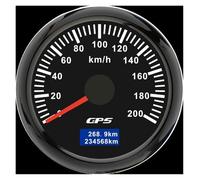 Dyalana 52MM Digital GPS Speedometer Gauge+Antenna Odometer 7 Color Backlight For 12V 24V Car Boat Marine Motorcycle GPS Speedometer(0-200KMH BN)