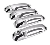 Dyalana Auto Chrome ABS Door Handle Cover Accessories Style Exterior Stickers for Grand for Cherokee 3 III WK 2005~2010 Outer Door Handle(Chrome 1Keyhole)